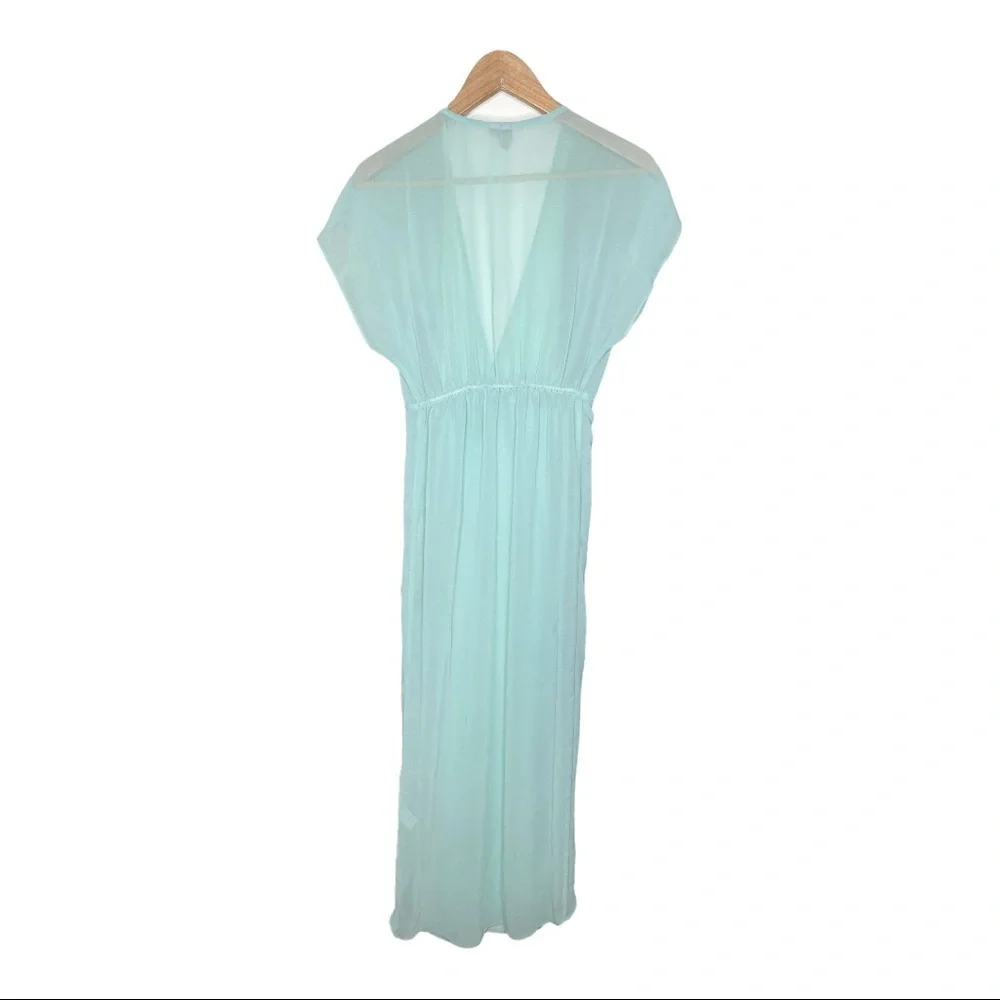 ASOS Wrap Front Chiffon Maxi Beach Kaftan Size 0 - Picture 2 of 12